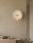 Opviq APG0009 Lámpara de Pared Cuerpo Metálico Blanco y Dorado Antiguo